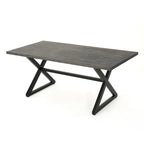 Ensemble de salle à manger d'extérieur 7 pièces en osier/aluminium/fer Grayson PE par Christopher Knight Home