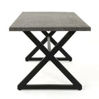 Ensemble de salle à manger d'extérieur 7 pièces en osier/aluminium/fer Grayson PE par Christopher Knight Home