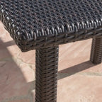Ensemble de salle à manger carré 9 pièces en osier Arnell Outdoor avec coussins par Christopher Knight Home