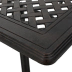 Ensemble de salle à manger rectangulaire 7 pièces en aluminium coulé Alfresco Outdoor de Christopher Knight Home - S.O.