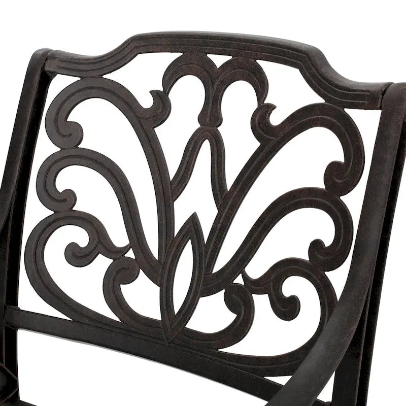 Ensemble de salle à manger rectangulaire 7 pièces en aluminium coulé Alfresco Outdoor de Christopher Knight Home - S.O.