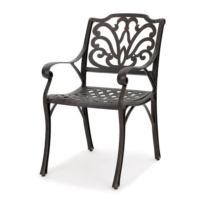Ensemble de salle à manger rectangulaire 7 pièces en aluminium coulé Alfresco Outdoor de Christopher Knight Home - S.O.