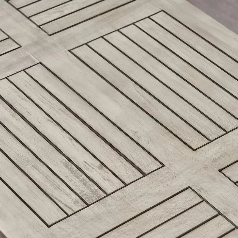 Ensemble de conversation d'extérieur Hampton de 5 pièces en bois et osier par Christopher Knight Home