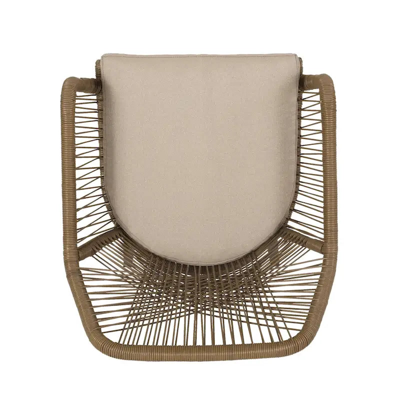 Ensemble de salle à manger 7 pièces en osier Fromberg avec coussin par Christopher Knight Home