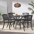 Ensemble de salle à manger extérieur 5 pièces en aluminium Cayman par Christopher Knight Home