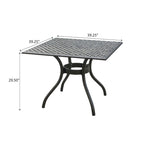 Ensemble de salle à manger extérieur 5 pièces en aluminium Cayman par Christopher Knight Home