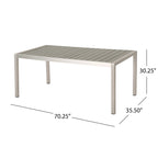Ensemble de salle à manger extérieur 7 pièces en aluminium Cape Coral de Christopher Knight Home