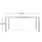 Ensemble de salle à manger extérieur 7 pièces en aluminium Cape Coral de Christopher Knight Home