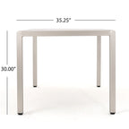 Ensemble de salle à manger extérieur 7 pièces en aluminium Cape Coral de Christopher Knight Home