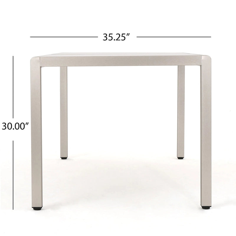 Ensemble de salle à manger extérieur 7 pièces en aluminium Cape Coral de Christopher Knight Home