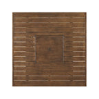 Table de bar carrée marron moyen avec foyer Signature Design by Ashley Paradise Trail pour l'extérieur