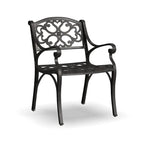 Ensemble de salle à manger d'extérieur 7 pièces en aluminium bronze Sanibel avec table à manger ovale de 72 et six fauteuils par Homestyles
