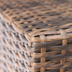 Ensemble de canapé d'angle 6 pièces en osier marron Lucca de Living Source International