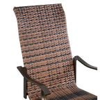 Lot de 2 chaises de salle à manger pivotantes en osier Westin - Marron