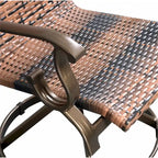 Lot de 2 chaises de salle à manger pivotantes en osier Westin - Marron