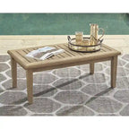 Signature Design by Ashley Ensemble d'extérieur 2 pièces Clare View beige – 81 larg. x 35 prof. x 32 haut.
