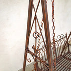 Banc-balançoire en fer Tserovani en bronze - 57,5x35x91