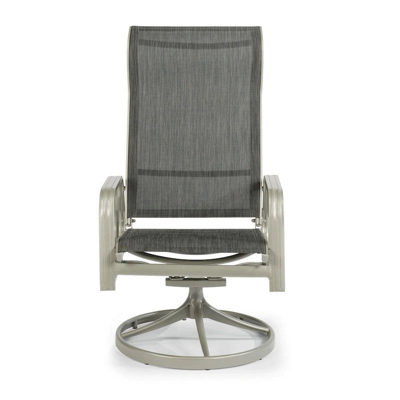Ensemble de salle à manger d'extérieur 5 pièces Captiva avec table ronde de 42 po et quatre chaises pivotantes par Homestyles