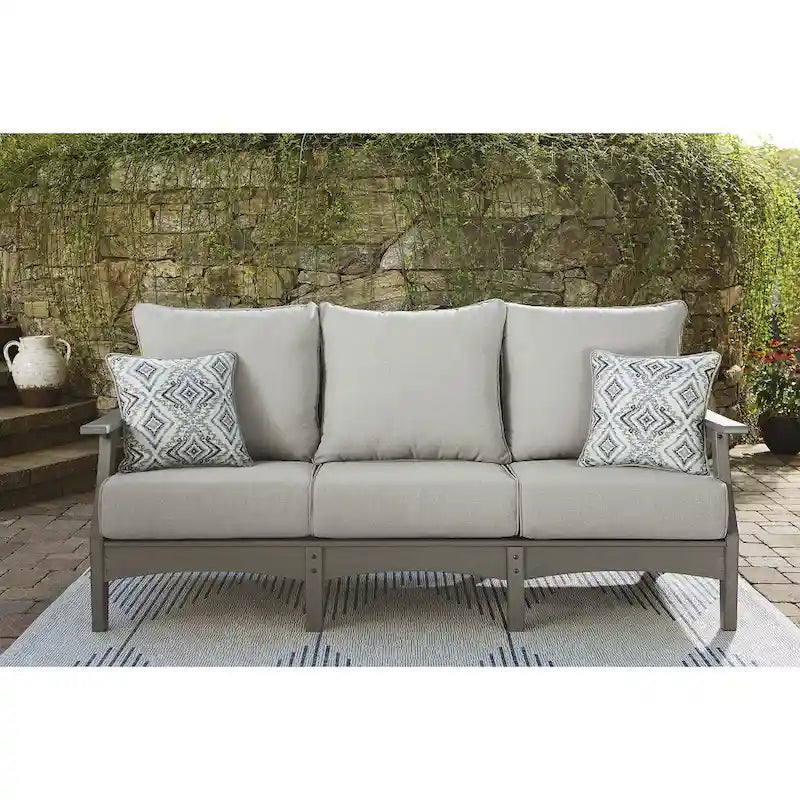 Signature Design by Ashley Visola Gris Ensemble d'extérieur 3 pièces - 80L x 33P x 37H