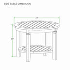 Fauteuil à bascule d'extérieur en bois de teck 3 pièces Cambridge Casual Auburn