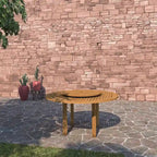 Table de salle à manger de patio Amazonia Rubi Outdoor Lazy Susan