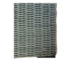 Causeuse Tulum bicolore beige foncé à cadre en aluminium avec coussins