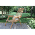 2 pc. Samera Teak & Bohemian Basket Loungers