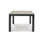 Signature Design by Ashley Table à manger d'extérieur Mount Valley noire/beige avec option parasol - 72 larg. x 42 prof. x 29 haut.