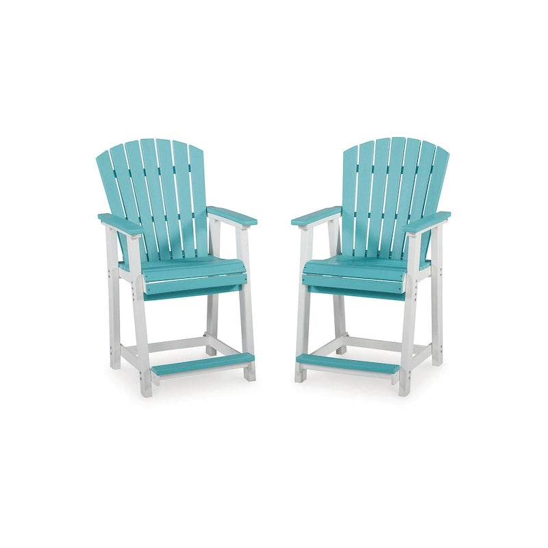 Tabouret de bar d'extérieur hauteur comptoir Ashley Eisely (Lot de 2)