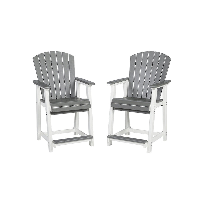 Tabouret de bar d'extérieur hauteur comptoir Ashley Eisely (Lot de 2)