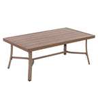 Ensemble de conversation d'extérieur 4 pièces avec coussins, structure en aluminium, beige