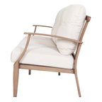 Ensemble de conversation d'extérieur 4 pièces avec coussins, structure en aluminium, beige