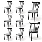 Chaises de salle à manger sans accoudoirs en aluminium avec coussin pour terrasse extérieure/cuisine – Voir photo