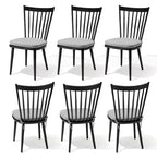 Chaises de salle à manger sans accoudoirs en aluminium avec coussin pour terrasse extérieure/cuisine – Voir photo