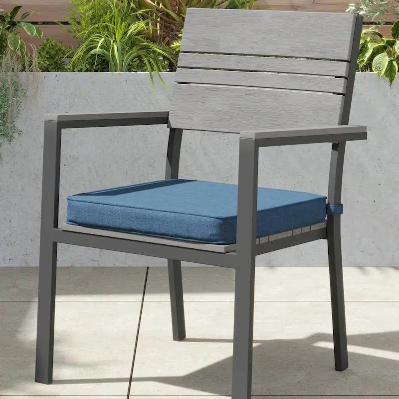 Ensemble de salle à manger d'extérieur Corvus Orville 7 pièces en aluminium avec plateau de table en WPC