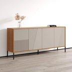 Buffet moderne en teck/cachemire/noir mat