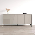 Buffet moderne en teck/cachemire/noir mat