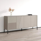 Buffet moderne en teck/cachemire/noir mat