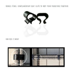 Ensemble de 4 sièges avec coussins en osier/rotin LSI