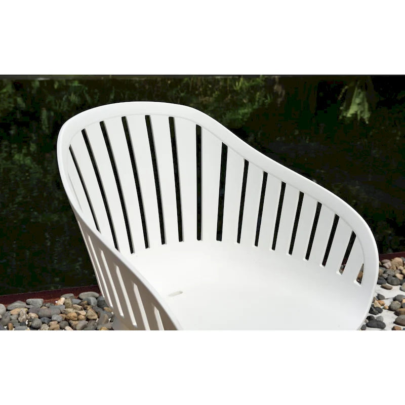 Ensemble de salle à manger d'extérieur Amazonia Rubi Lazy Susan en bois