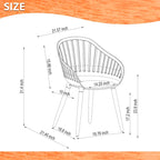 Ensemble de salle à manger d'extérieur Amazonia Rubi Lazy Susan en bois