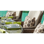Ensemble de salle à manger d'extérieur 5 pièces Moda Wicker avec coussins