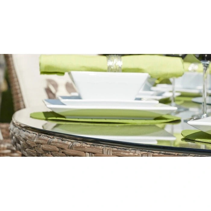 Ensemble de salle à manger d'extérieur 5 pièces Moda Wicker avec coussins
