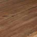 Table à manger rectangulaire Owen à 4 pieds en bois de mindi sculpté recyclé