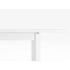 Table à manger d'extérieur rectangulaire extensible en aluminium DESwan 108 po x 39 po