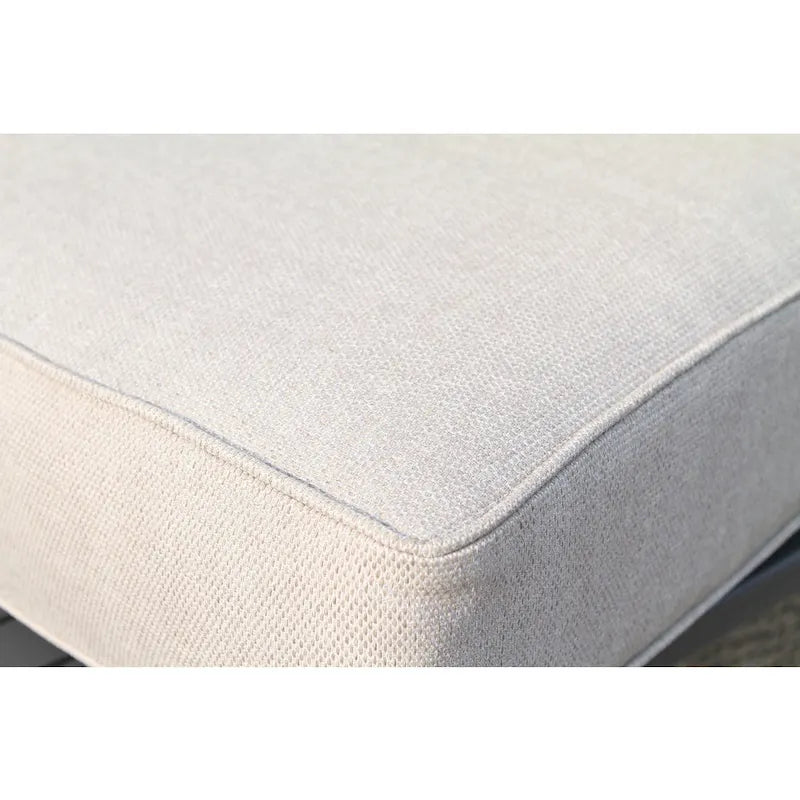 Ensemble de conversation 7 pièces en osier avec coussin LSI Verona