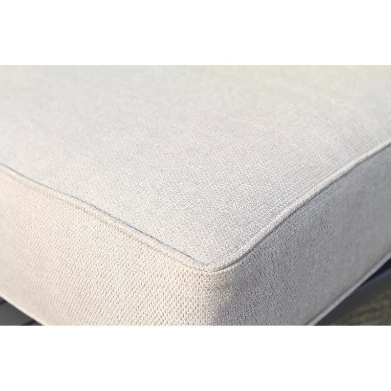 Ensemble de conversation 7 pièces en osier avec coussin LSI Verona