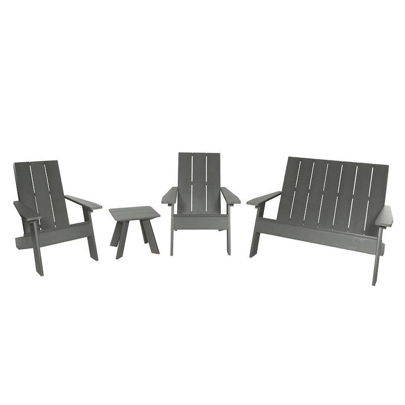 Ensemble de patio Adirondack Italica Modern 4 pièces