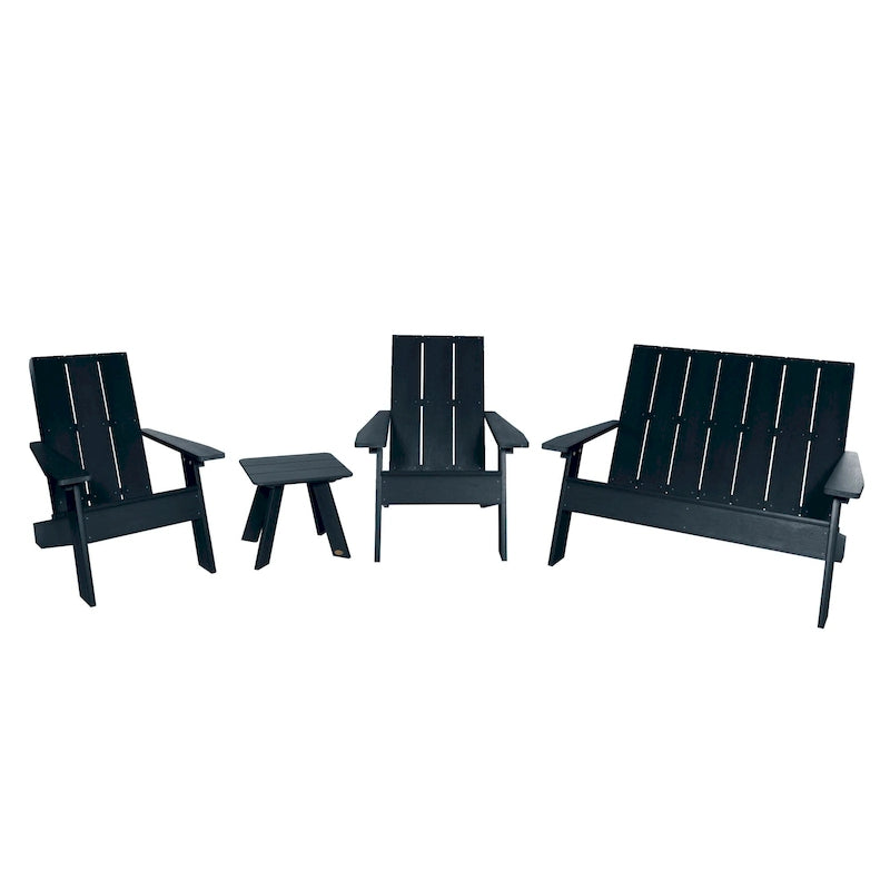 Ensemble de patio Adirondack Italica Modern 4 pièces