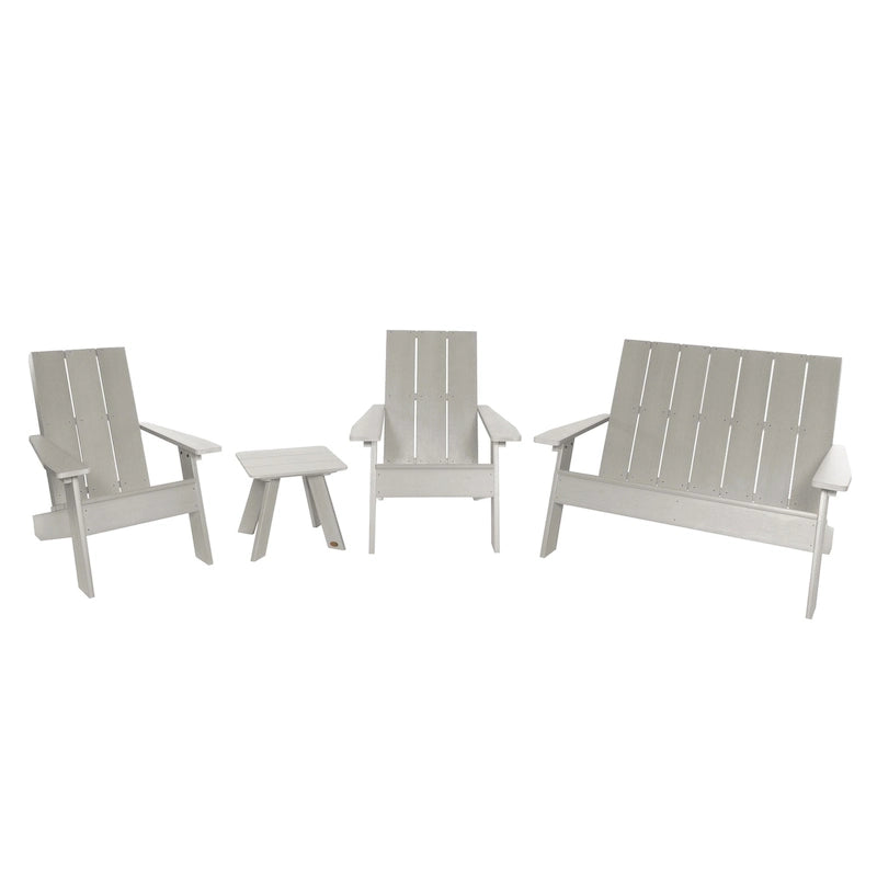 Ensemble de patio Adirondack Italica Modern 4 pièces